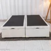 Box Baú Queen Bipartido Prime Confort 158x198x45 Korino Linho Palha Blindado - Issacar - Imagem 4