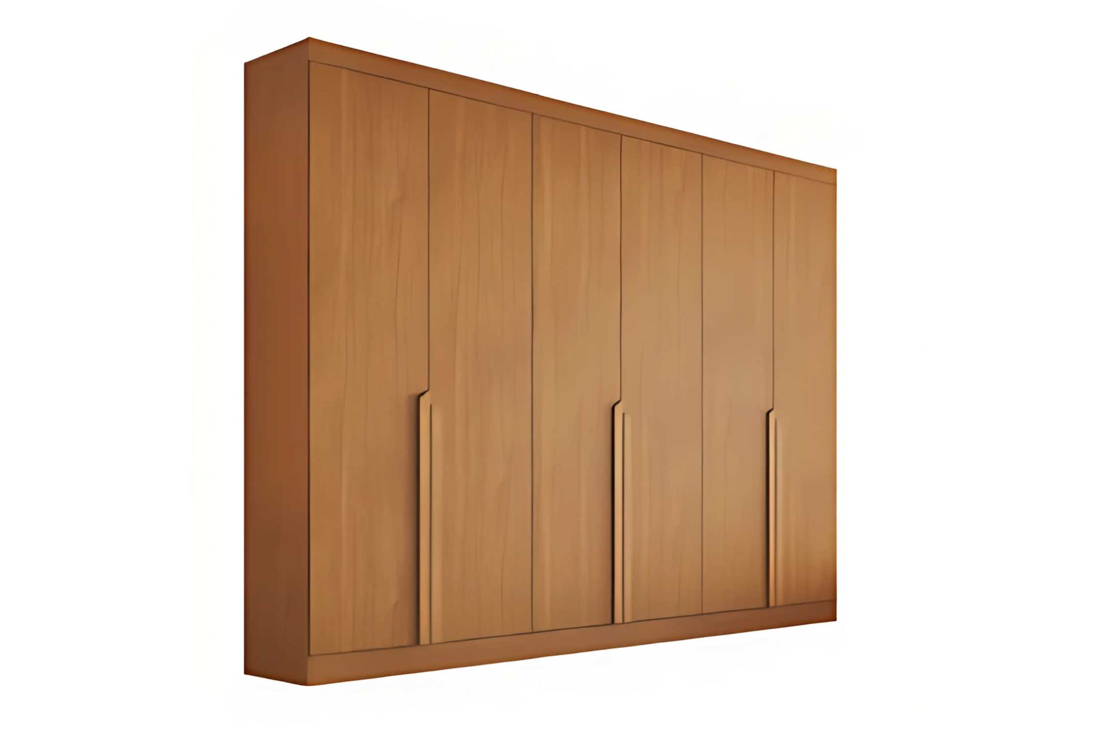 Guarda-roupa Casal Bianca 6 Portas Larg. 2.30m 100% MDF Nature - Bianchi