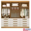 Roupeiro Mônaco Plus 6 Portas Branco Larg. 2.40m - D Doro - Imagem 4