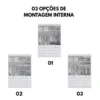 Roupeiro Solteiro Mônaco Castanho/Off 4 Portas 8 Gavetas Larg. 1.60m - D Doro - Imagem 2