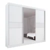 Roupeiro Los Angeles Branco C/ Detalhe Ripado 100% MDF Larg. 2.73m - D Doro - Imagem 4
